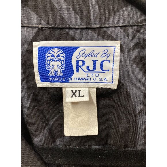 RJC Ltd. Men's Hawaiian Shirt, Sz XL, Beer Palm Trees, Short Sleeves Button Up - Picture 2 of 8